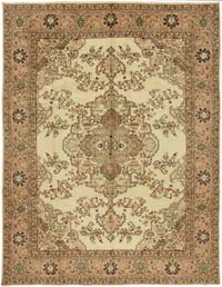 Vintage Hand-Knotted Oriental Rug - 10' 1" x 12' 10" (121" x 154")