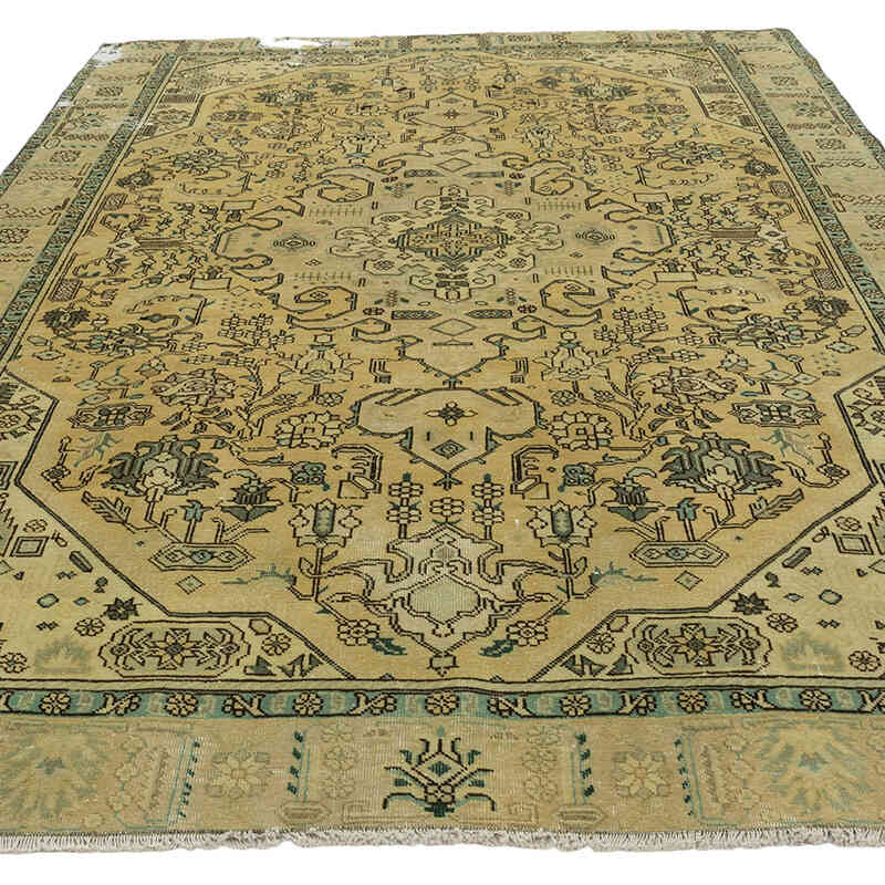 Alfombra Vintage Turca Anudada a Mano - 192 cm x 292 cm - K0071173