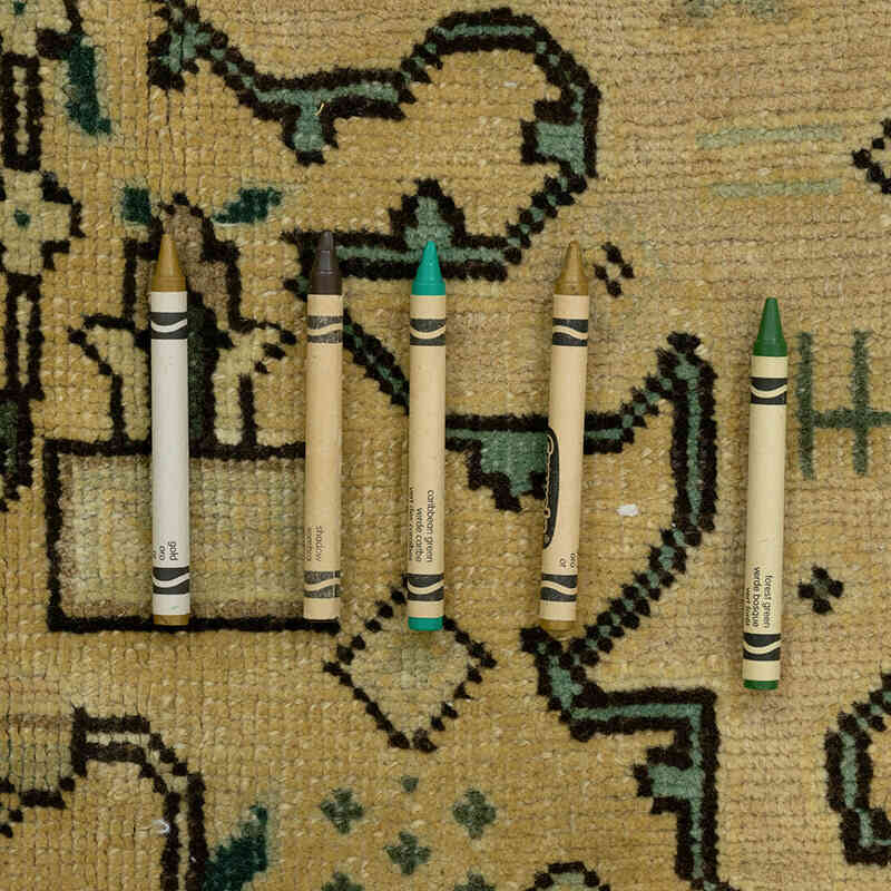 Alfombra Vintage Turca Anudada a Mano - 192 cm x 292 cm - K0071173