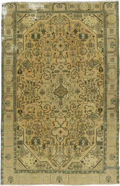 Vintage Turkish Hand-Knotted Rug - 6' 4" x 9' 7" (76" x 115")