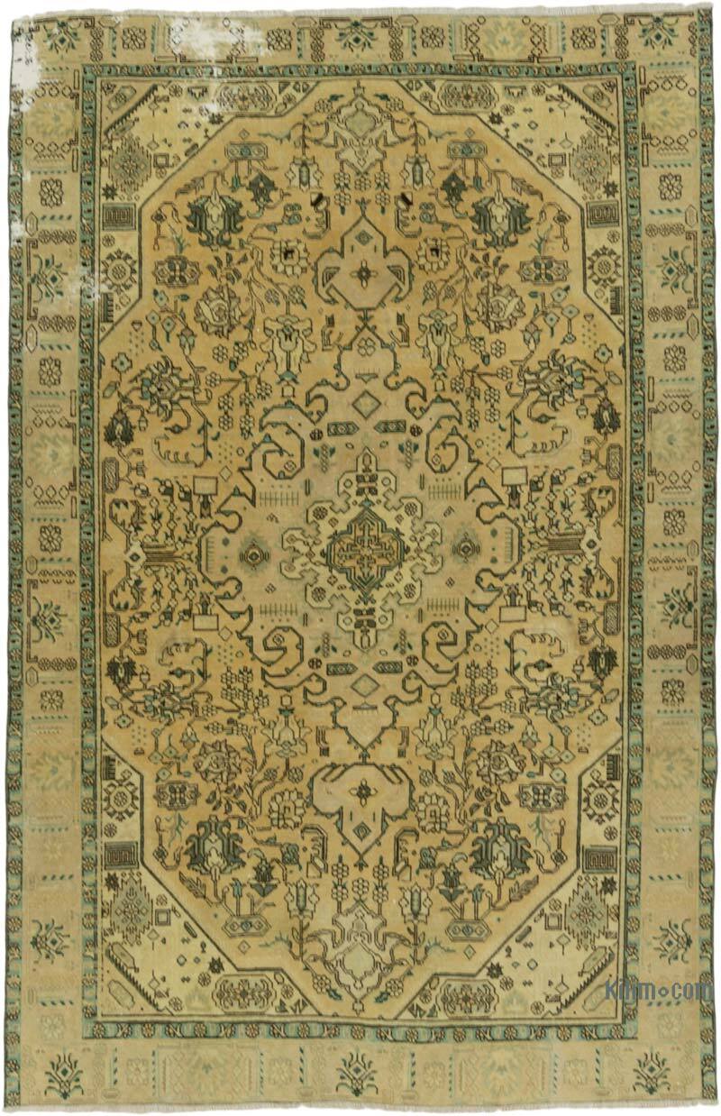 Alfombra Vintage Turca Anudada a Mano - 192 cm x 292 cm - K0071173