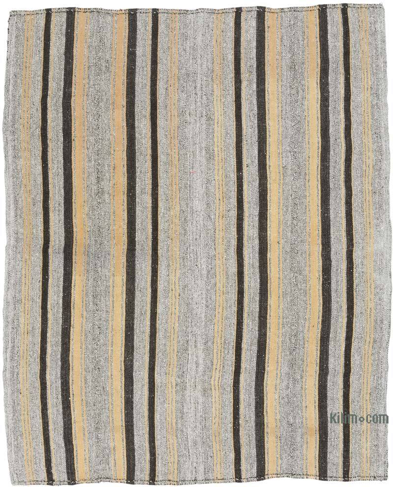 Vintage Turkish Kilim Rug - 6'  x 7' 8" (72" x 92") - K0071179
