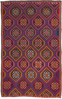 Vintage Anatolian Jijim Rug - 6' 5" x 10' 3" (77" x 123")