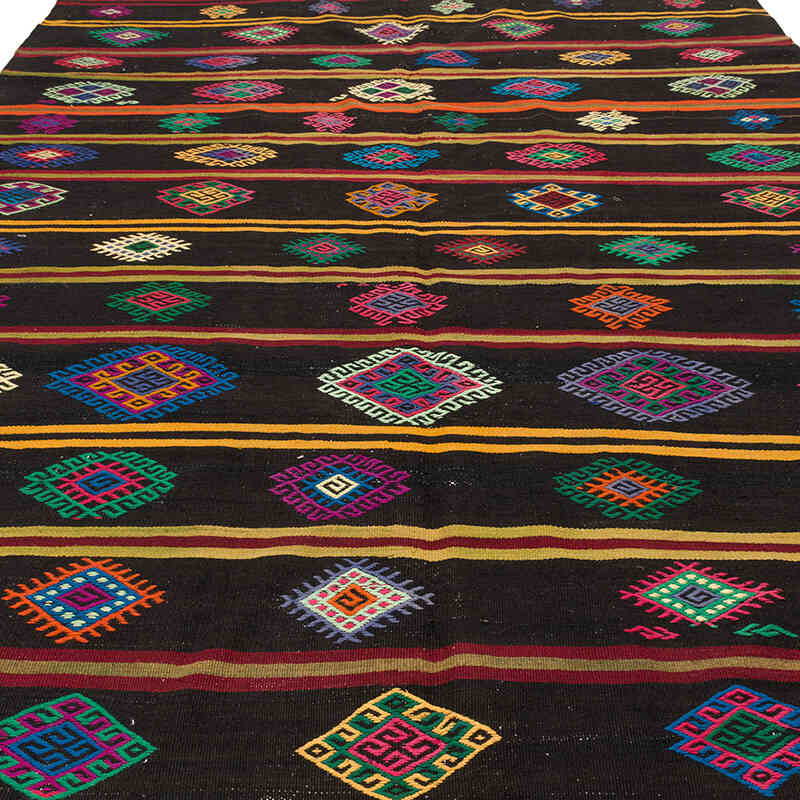 Vintage Anatolian Kilim Rug - 6' 11" x 12' 10" (83" x 154") - K0071188