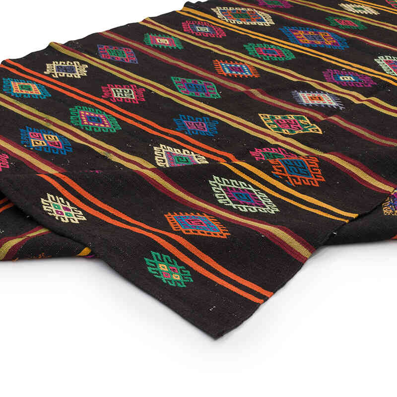Vintage Anatolian Kilim Rug - 6' 11" x 12' 10" (83" x 154") - K0071188