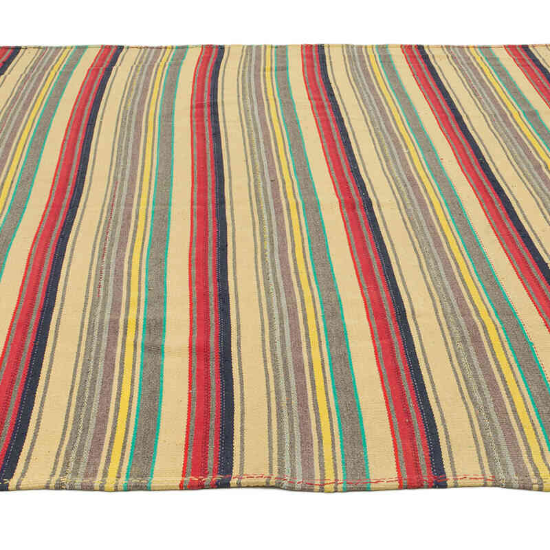 Alfombra Vintage Kilim Turca - 204 cm x 230 cm - K0071198