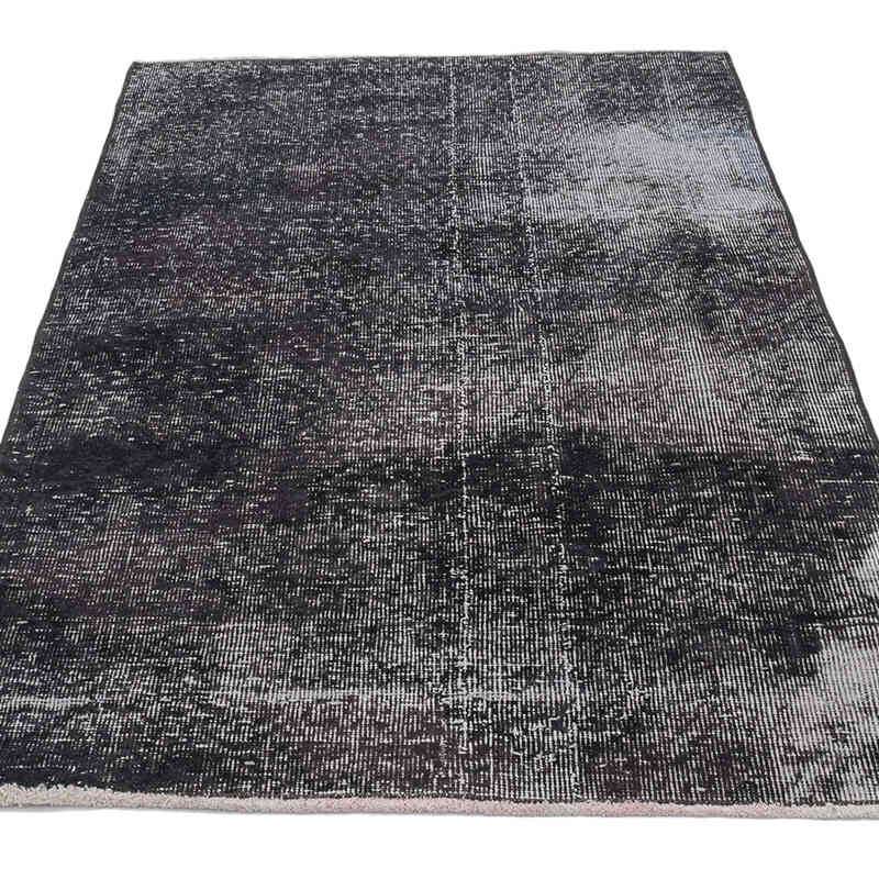 Over-dyed Vintage Hand-Knotted Turkish Rug - 2' 11" x 4' 7" (35" x 55") - K0071218