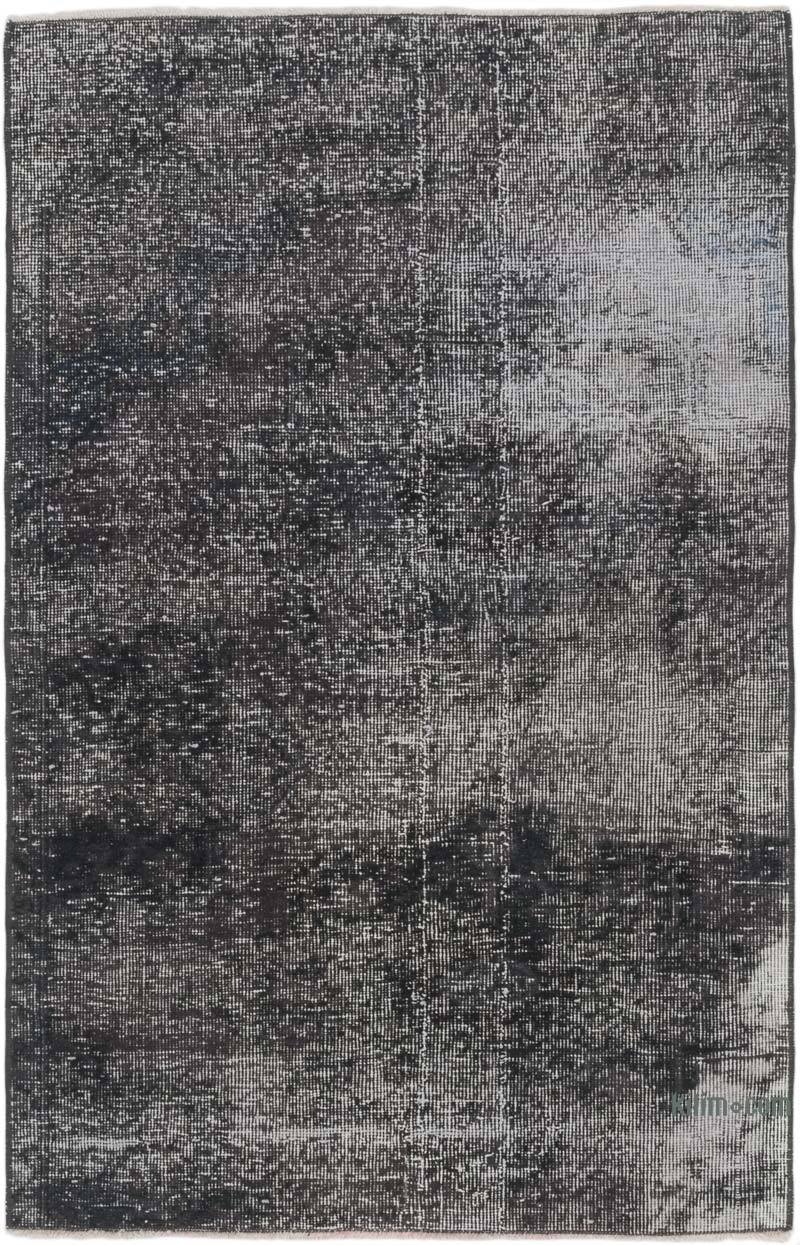 Over-dyed Vintage Hand-Knotted Turkish Rug - 2' 11" x 4' 7" (35" x 55") - K0071218