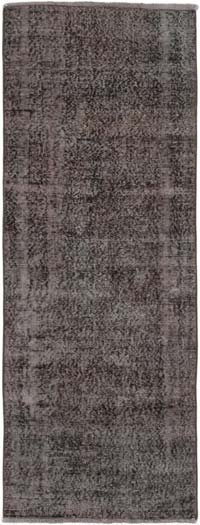 Boyalı El Dokuma Vintage Halı Yolluk - 74 cm x 200 cm