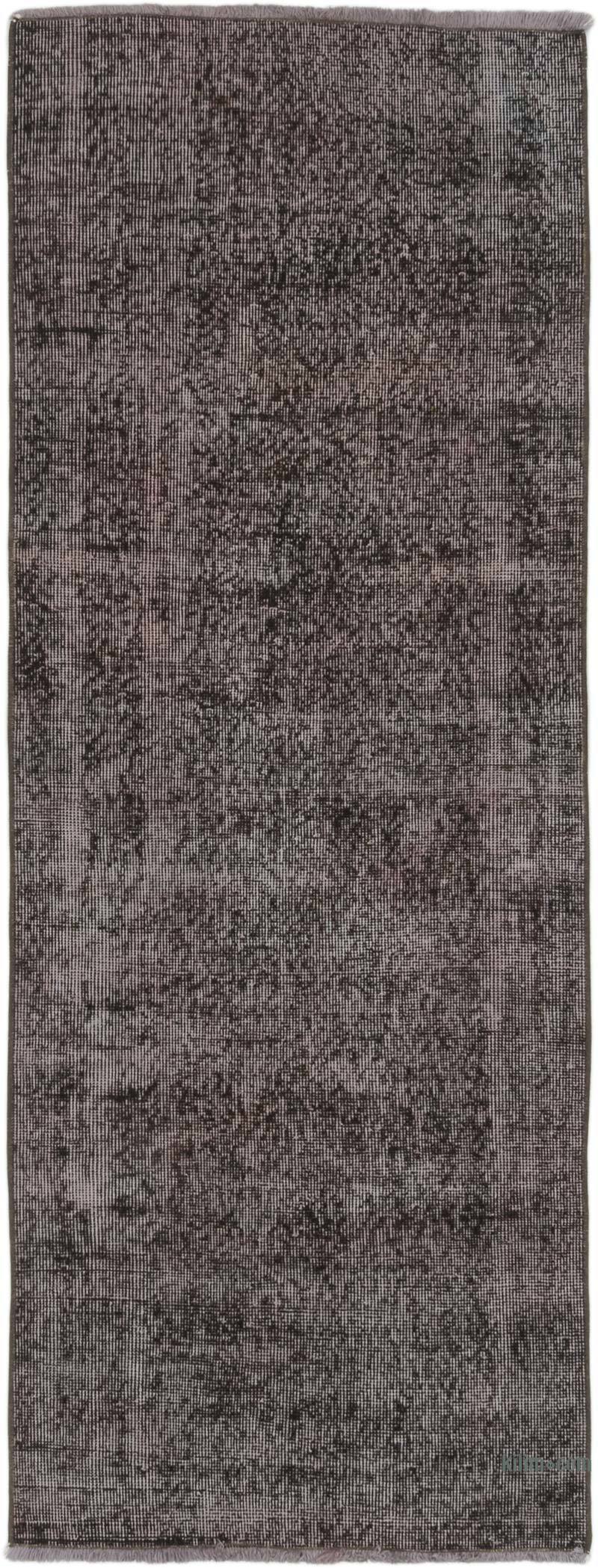 Over-dyed Vintage Hand-Knotted Turkish Runner - 2' 5" x 6' 7" (29" x 79") - K0071221