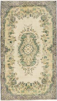 Vintage Turkish Hand-Knotted Rug - 3' 9" x 6' 8" (45" x 80")