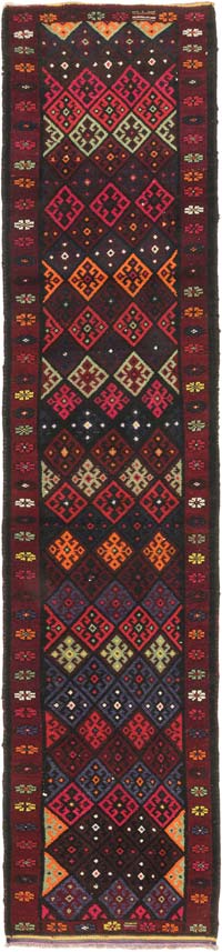 Alfombra Vintage de pasillo - 90 cm x 413 cm