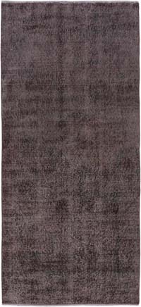 Boyalı El Dokuma Vintage Halı Yolluk - 89 cm x 195 cm