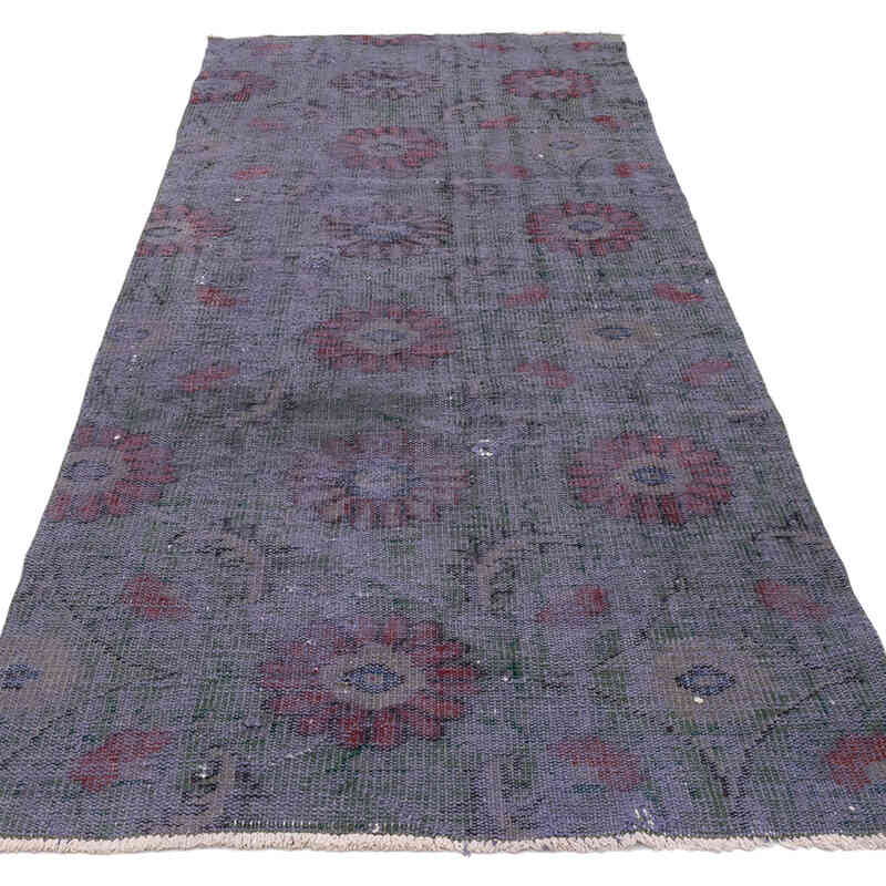Alfombra de Pasillo Turca Vintage Sobreteñida - 101 cm x 244 cm - K0071232