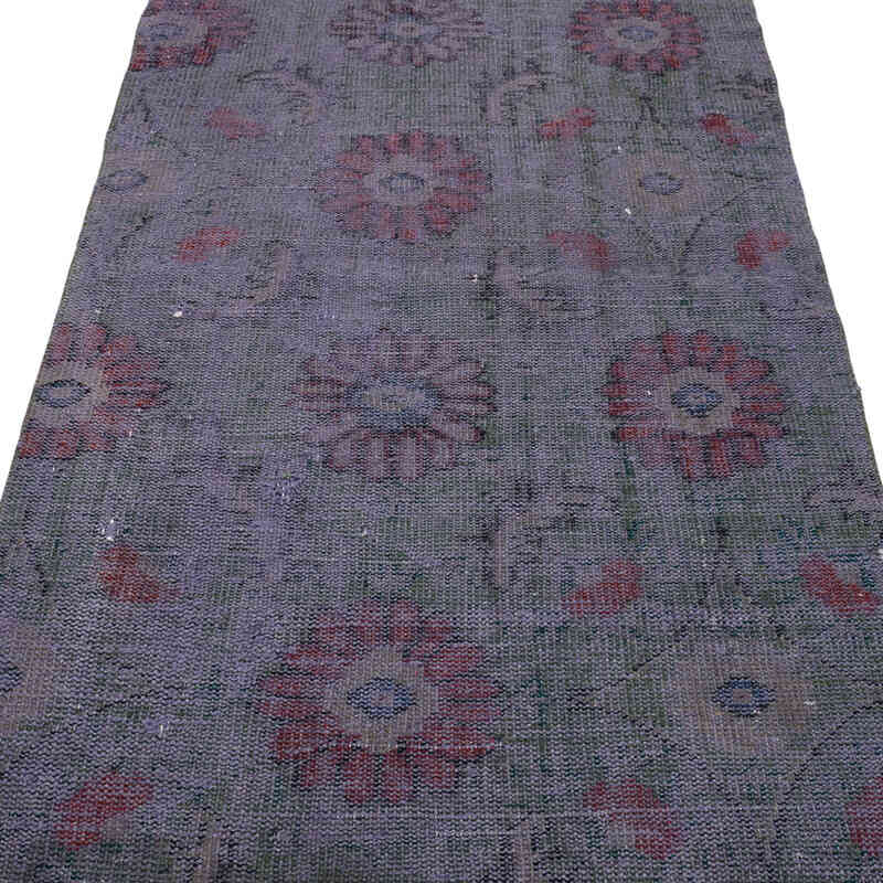 Alfombra de Pasillo Turca Vintage Sobreteñida - 101 cm x 244 cm - K0071232