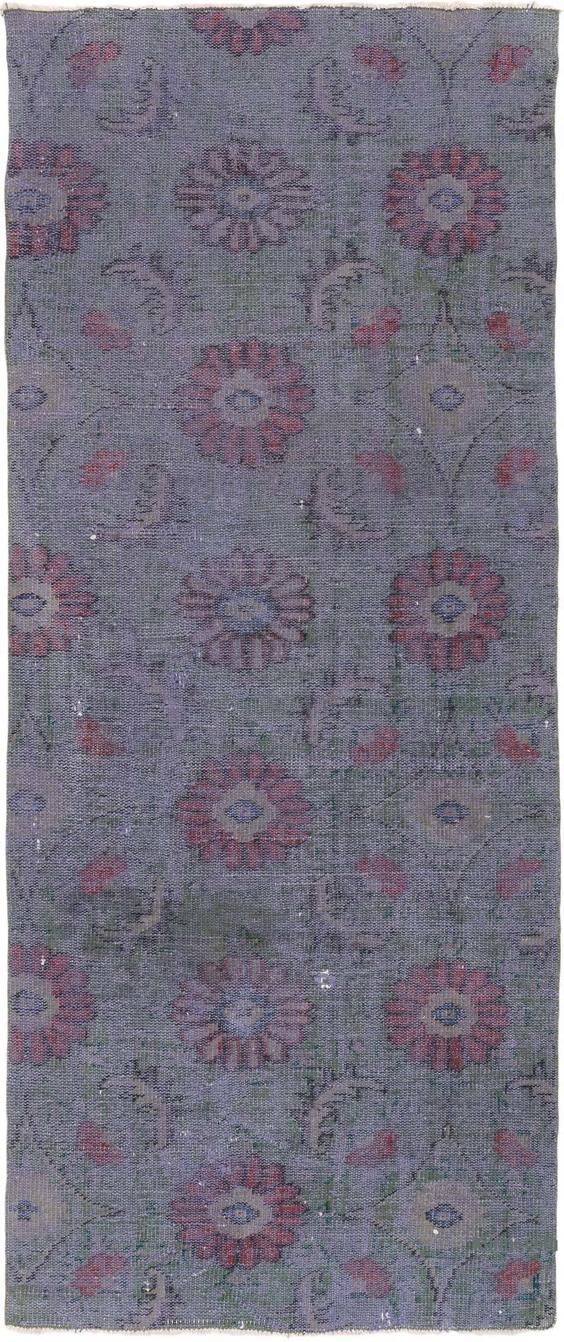 Alfombra de Pasillo Turca Vintage Sobreteñida - 101 cm x 244 cm - K0071232