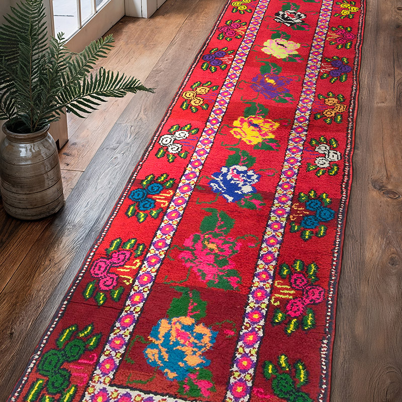 Alfombra Vintage de pasillo - 86 cm x 363 cm - K0071233