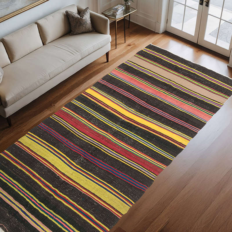 Alfombra Vintage Anatolian Kilim - 170 cm x 367 cm - K0071237