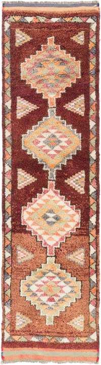 Alfombra Vintage de pasillo - 87 cm x 323 cm