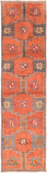 Vintage Tribal Runner Rug - 3' 2" x 12' 4" (38" x 148")