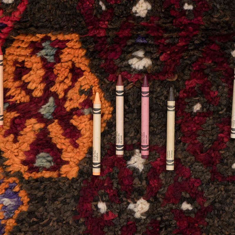 Alfombra Vintage de pasillo - 94 cm x 395 cm - K0071248
