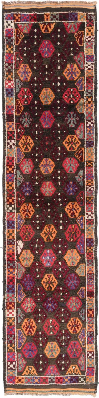 Vintage Tribal Runner Rug - 3' 1" x 13'  (37" x 156")