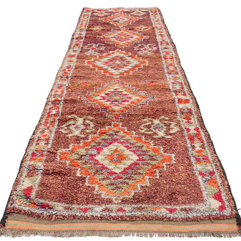 Vintage Tribal Runner Rug - 3' 1" x 11' 3" (37" x 135") - K0071251
