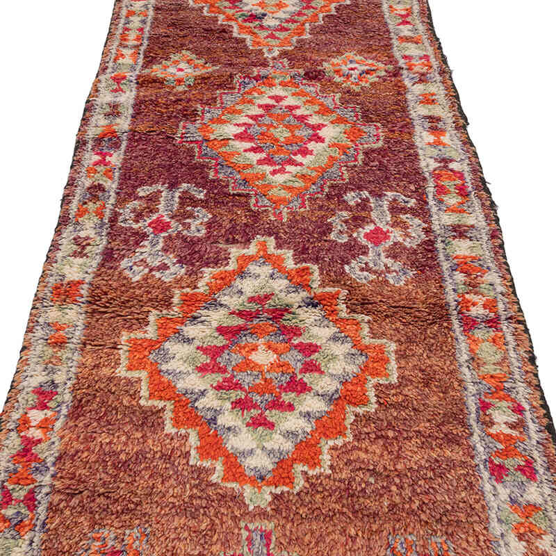 Vintage Tribal Runner Rug - 3' 1" x 11' 3" (37" x 135") - K0071251