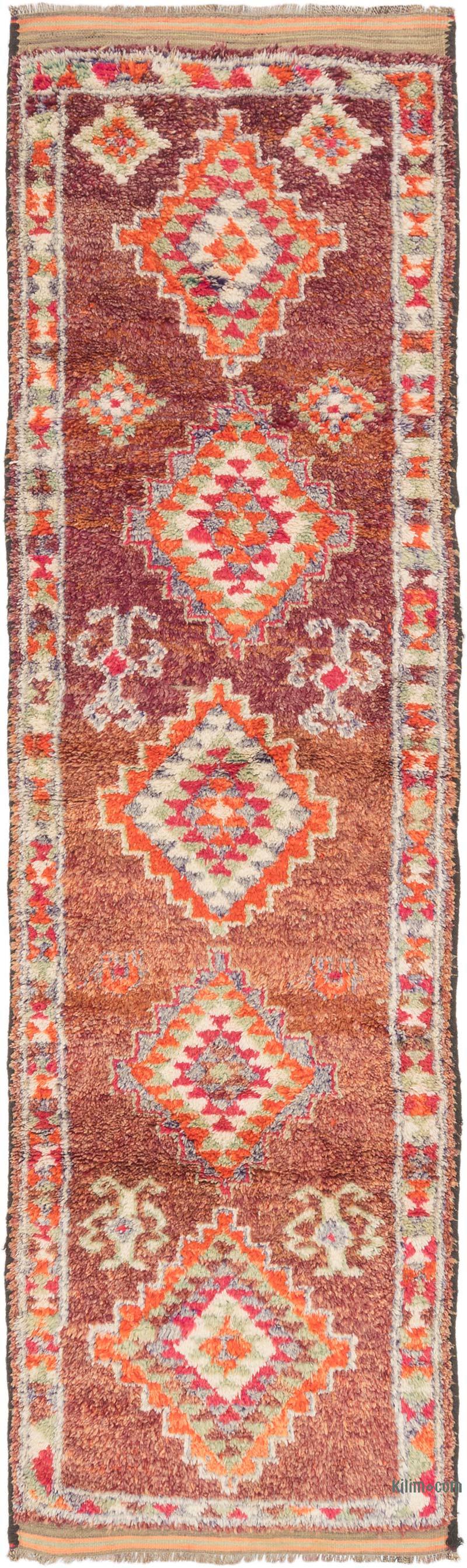 Vintage Tribal Runner Rug - 3' 1" x 11' 3" (37" x 135") - K0071251