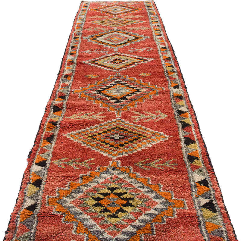 Vintage Tribal Runner Rug - 2' 10" x 12' 3" (34" x 147") - K0071254