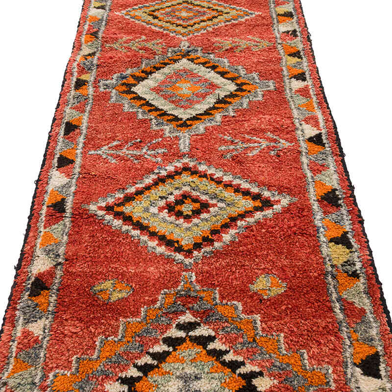 Vintage Tribal Runner Rug - 2' 10" x 12' 3" (34" x 147") - K0071254