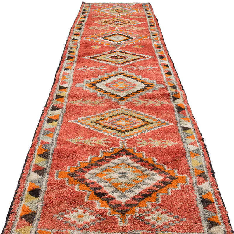 Vintage Tribal Runner Rug - 2' 10" x 12' 3" (34" x 147") - K0071254