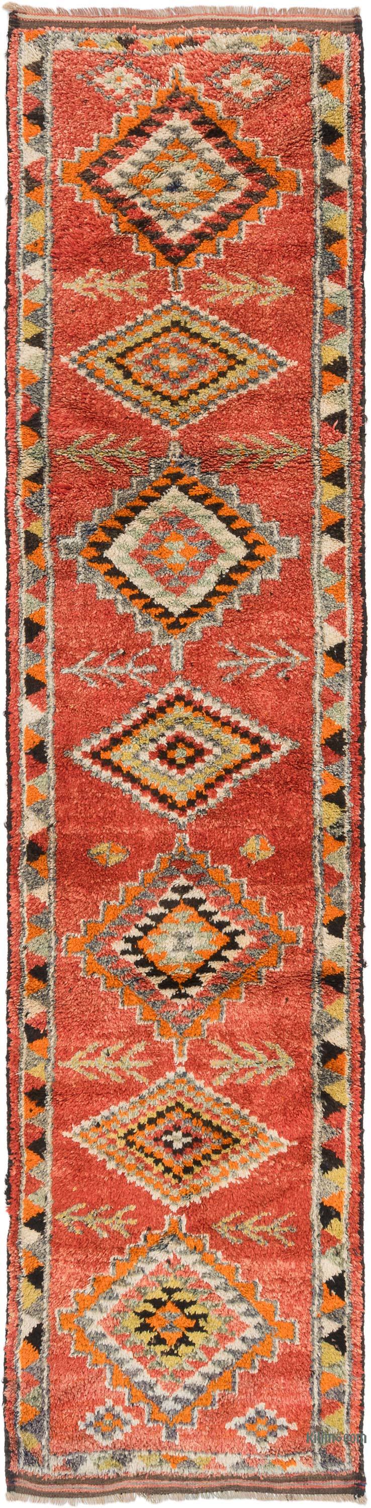 Vintage Tribal Runner Rug - 2' 10" x 12' 3" (34" x 147") - K0071254