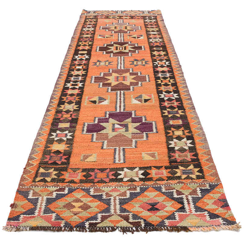 Vintage Tribal Kilim Runner - 3'  x 10' 6" (36" x 126") - K0071258