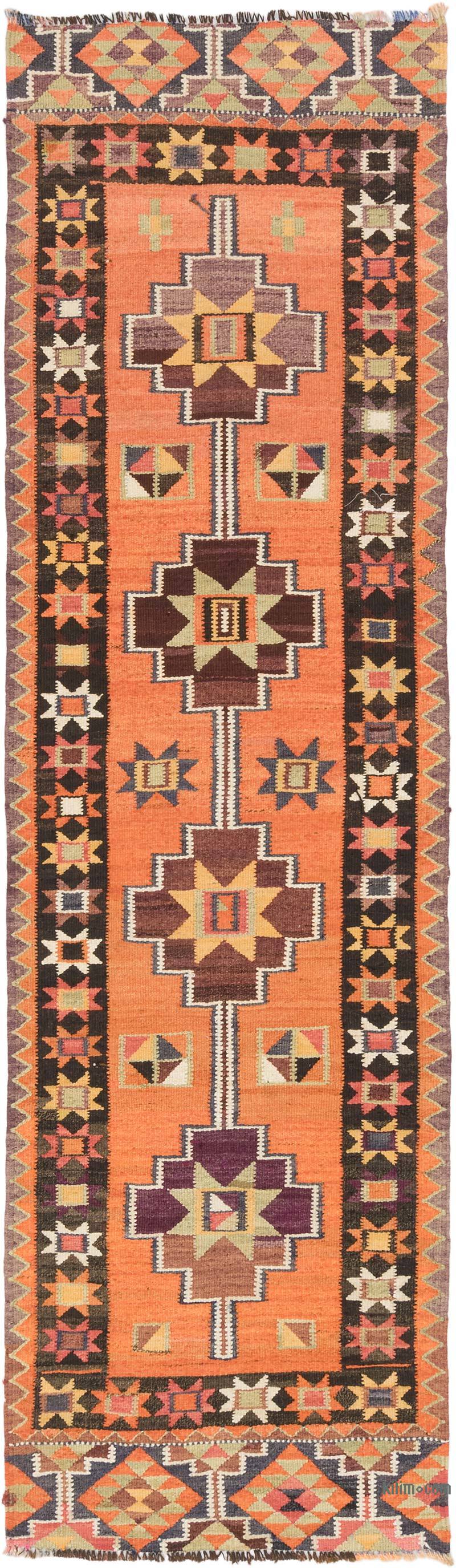 Vintage Tribal Kilim Runner - 3'  x 10' 6" (36" x 126") - K0071258