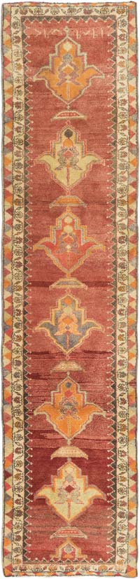 Alfombra Vintage de pasillo - 89 cm x 376 cm
