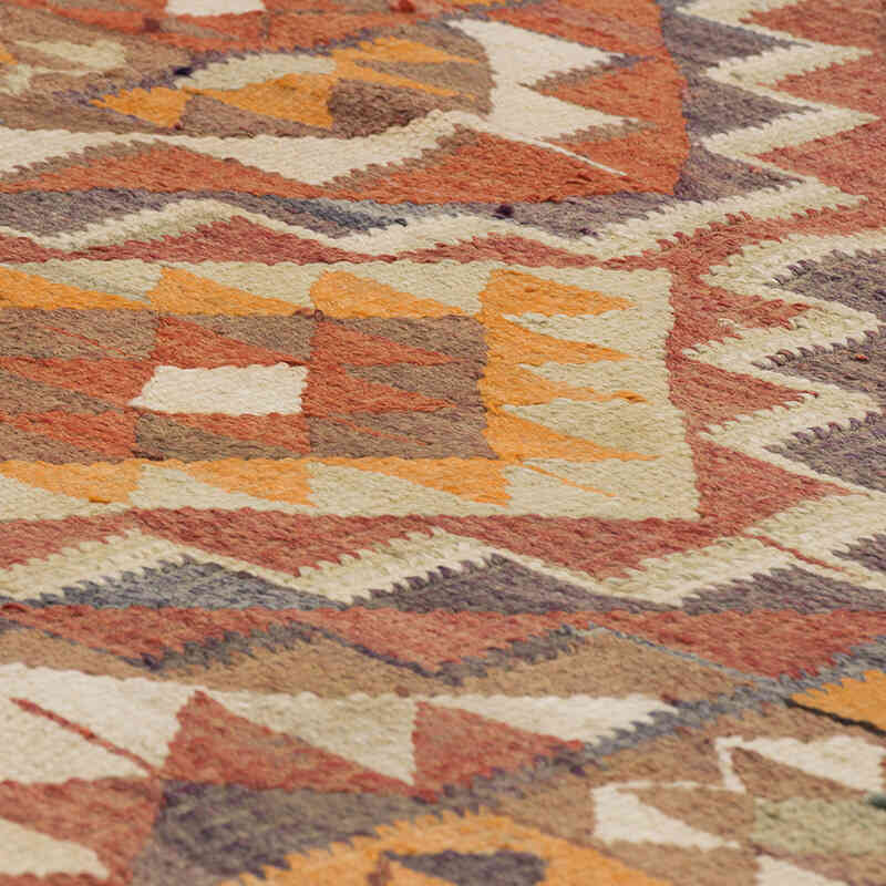 Vintage Tribal Kilim Runner - 2' 11" x 10' 10" (35" x 130") - K0071271