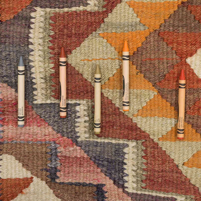 Vintage Tribal Kilim Runner - 2' 11" x 10' 10" (35" x 130") - K0071271
