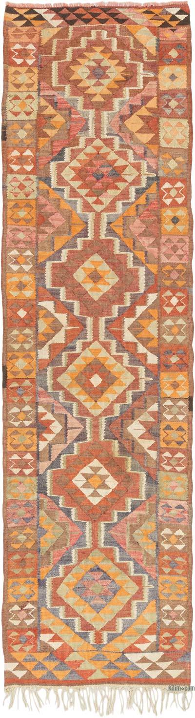 Alfombra Kilim Tribal Vintage - 90 cm x 329 cm
