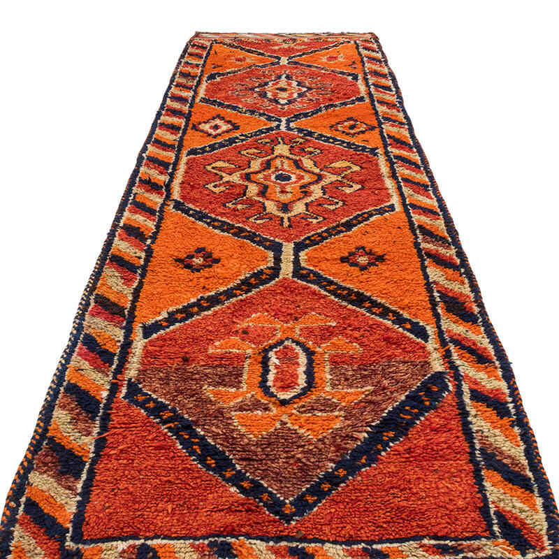 Vintage Tribal Runner Rug - 3' 2" x 11' 7" (38" x 139") - K0071274