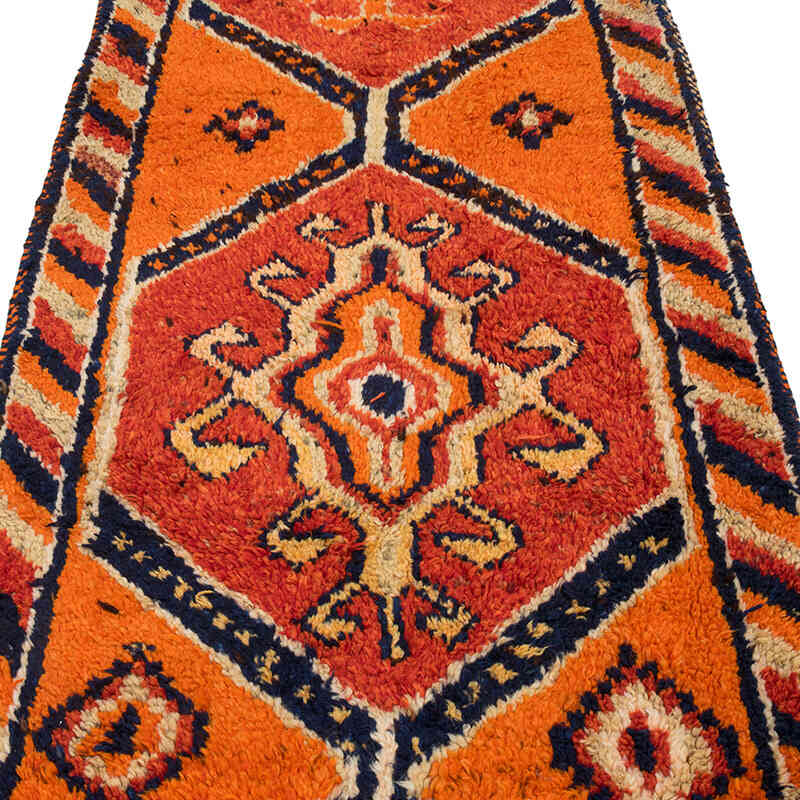 Vintage Tribal Runner Rug - 3' 2" x 11' 7" (38" x 139") - K0071274