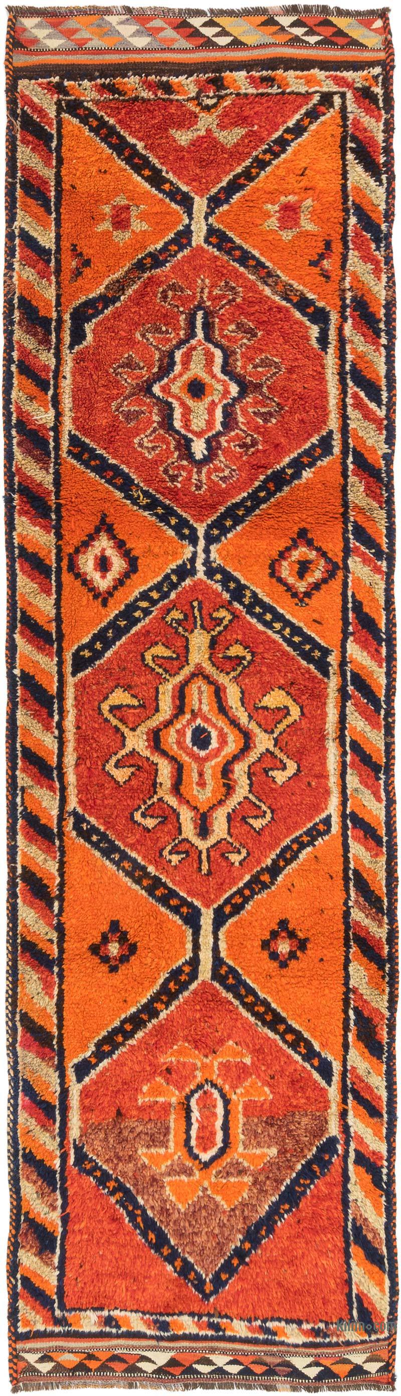 Vintage Tribal Runner Rug - 3' 2" x 11' 7" (38" x 139") - K0071274