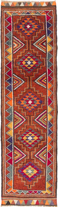 Vintage Anadolu Yolluk - 88 cm x 323 cm
