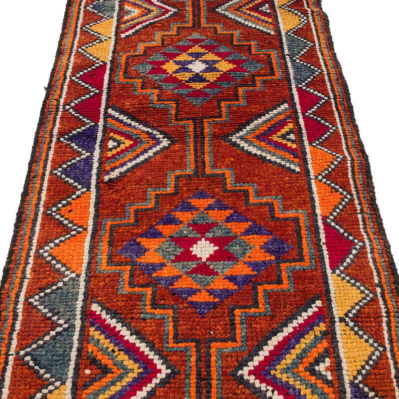 Alfombra Vintage de pasillo - 88 cm x 323 cm - K0071276