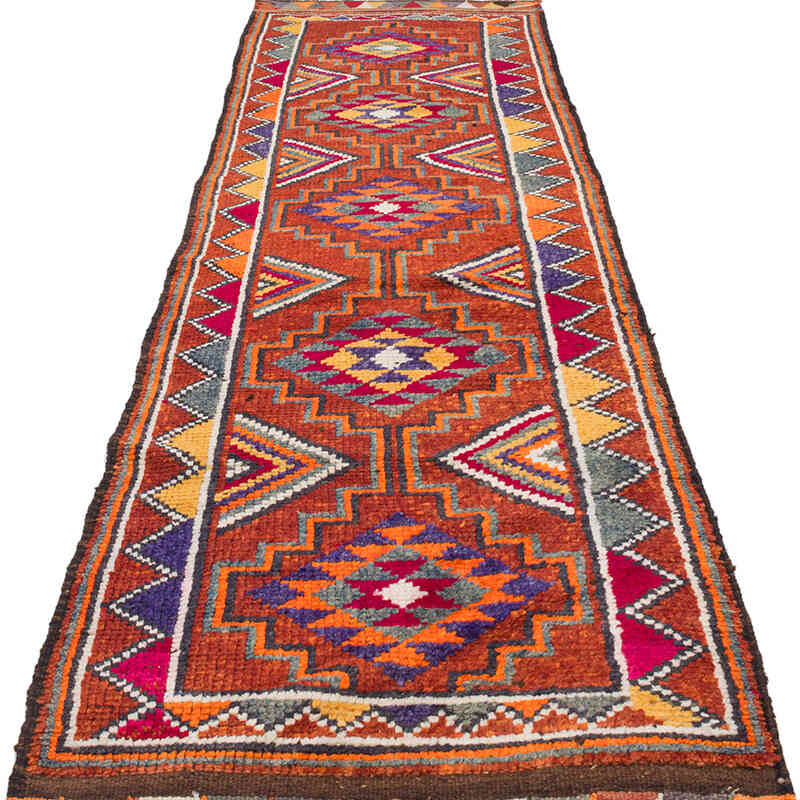 Alfombra Vintage de pasillo - 88 cm x 323 cm - K0071276