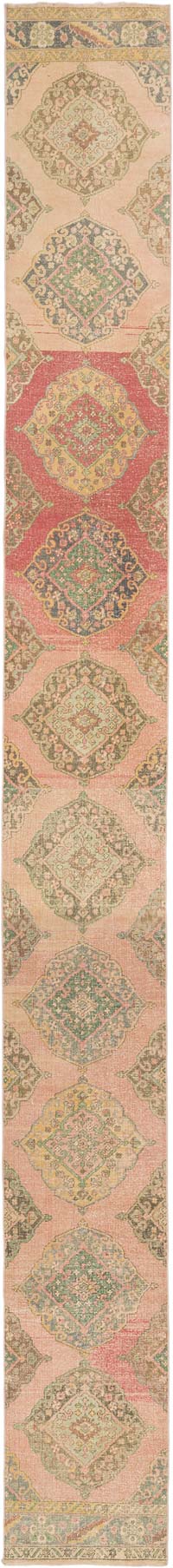 Alfombra Turca Vintage de pasillo - 76 cm x 710 cm