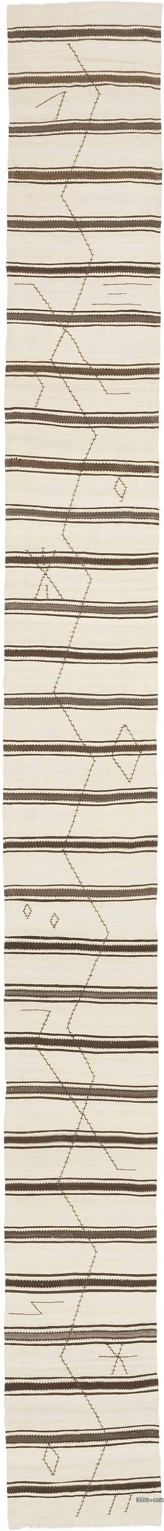 Vintage Turkish Kilim Runner - 2' 6" x 24' 8" (30" x 296")