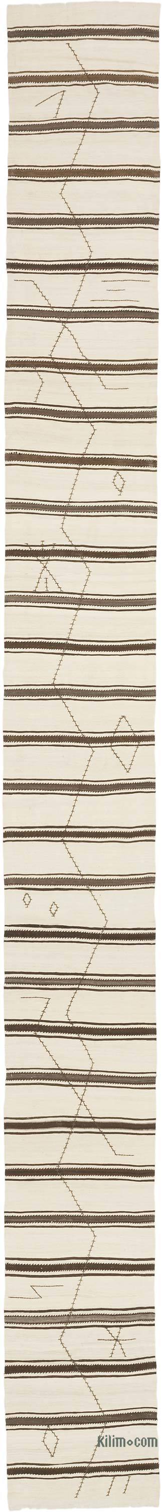 Vintage Turkish Kilim Runner - 2' 6" x 24' 8" (30" x 296") - K0071688
