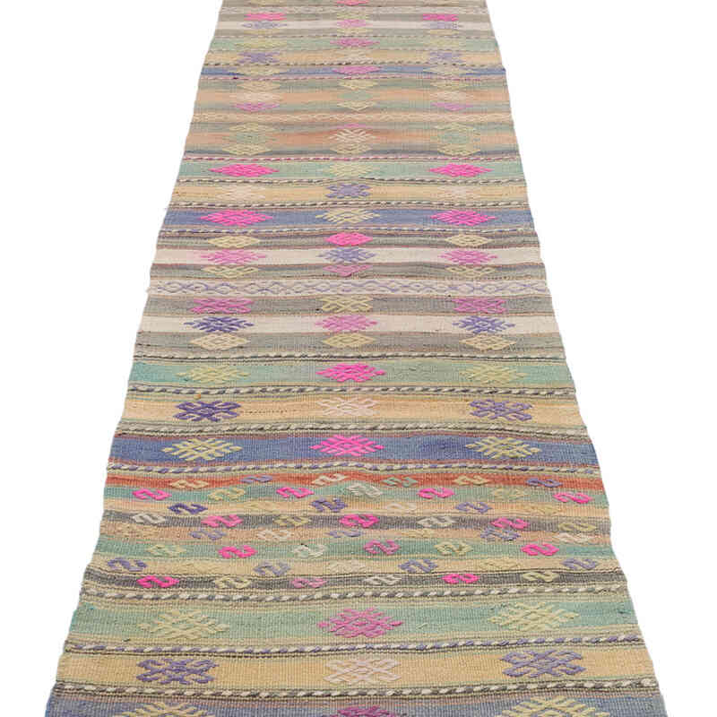 Vintage Turkish Kilim Runner - 2' 2" x 23' 8" (26" x 284") - K0071698