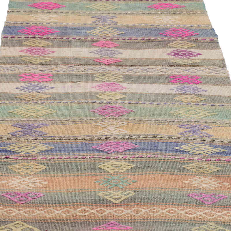 Vintage Turkish Kilim Runner - 2' 2" x 23' 8" (26" x 284") - K0071698